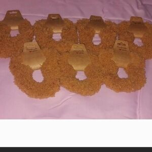 Tan Hair Scrunchie Set